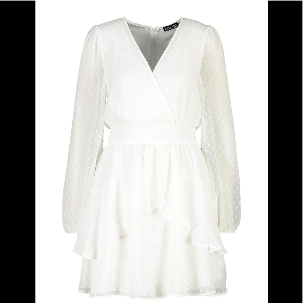 Boohoo White Dress